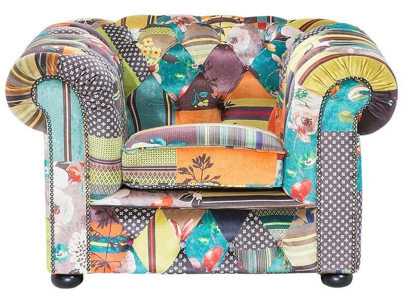 Beliani Poltrona en Poliestere Moderno CHESTERFIELD  