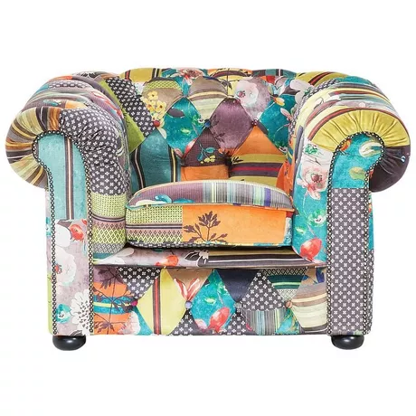 Beliani Poltrona en Poliestere Moderno CHESTERFIELD  