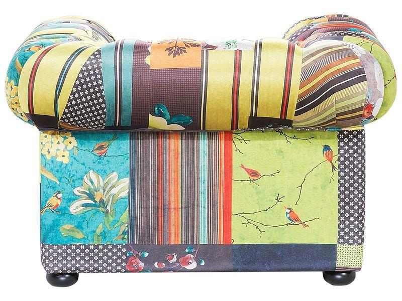 Beliani Poltrona en Poliestere Moderno CHESTERFIELD  
