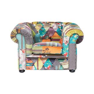 Beliani Fauteuil en Polyester Boho CHESTERFIELD  