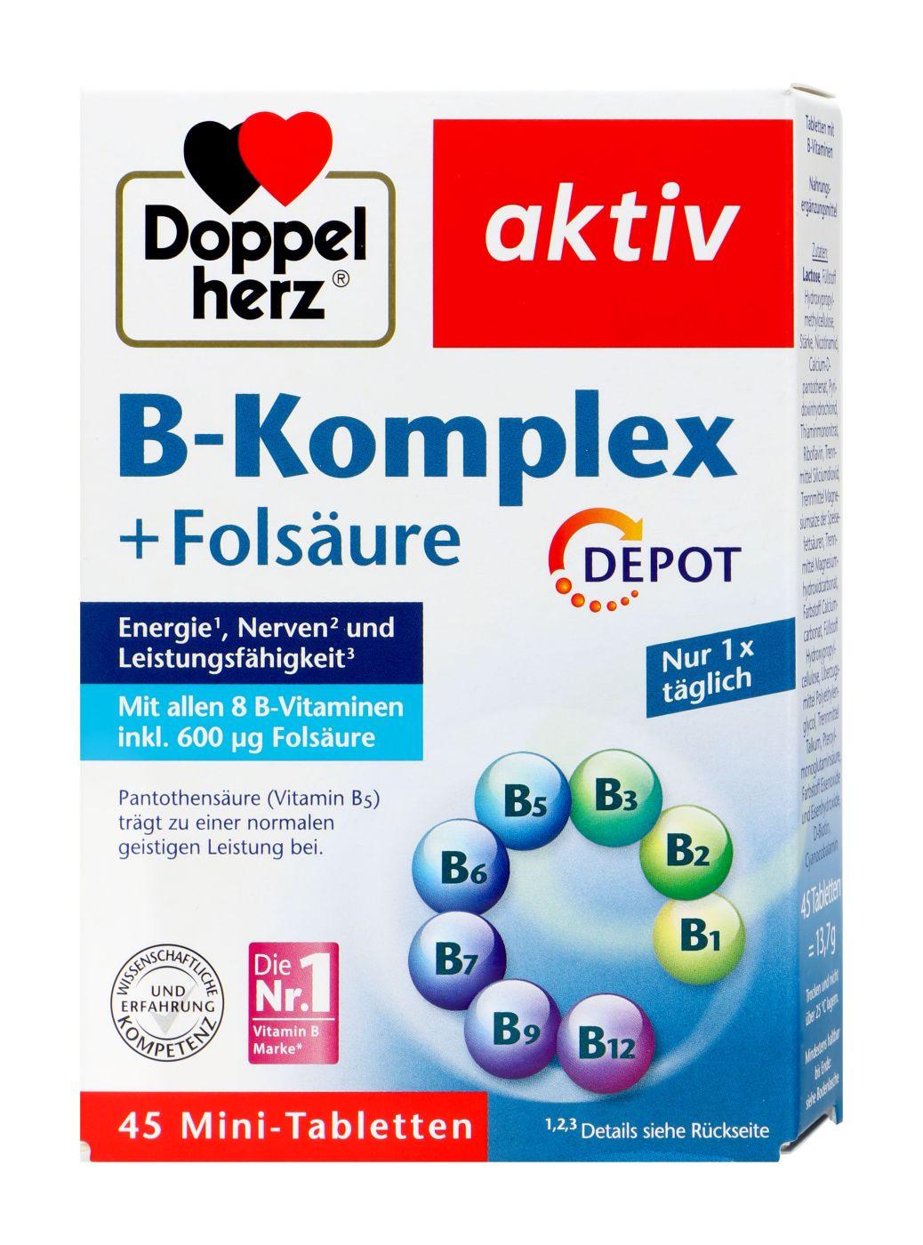 Doppelherz  Doppelherz B-Komplex Folsäure 