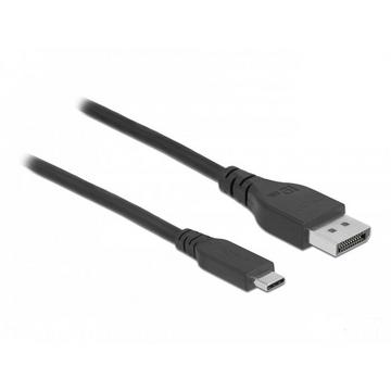 DeLOCK Câble bidirectionnel USB Type-C à DisplayPort (Mode DP Alt) 8K 60 Hz, 0,5 m DP 8K certifié