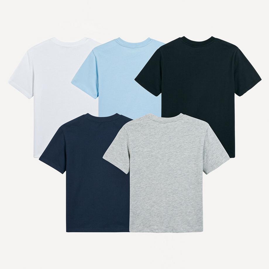 La Redoute Collections  5er-Pack T-Shirts mit Message-Print 