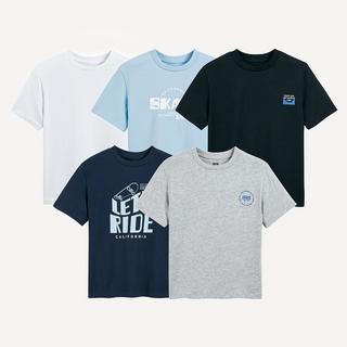 La Redoute Collections  Lot de 5 T-shirts à message 