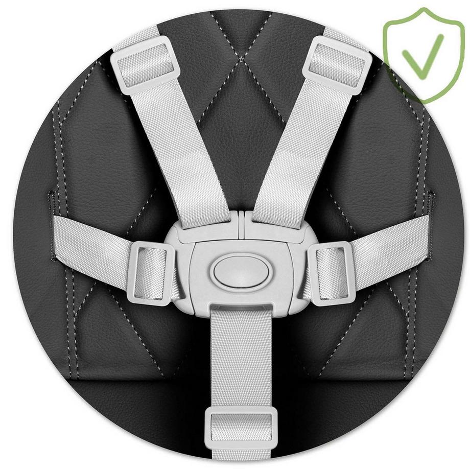 B2X  Chaise d'alimentation Nukido Elite, noire 