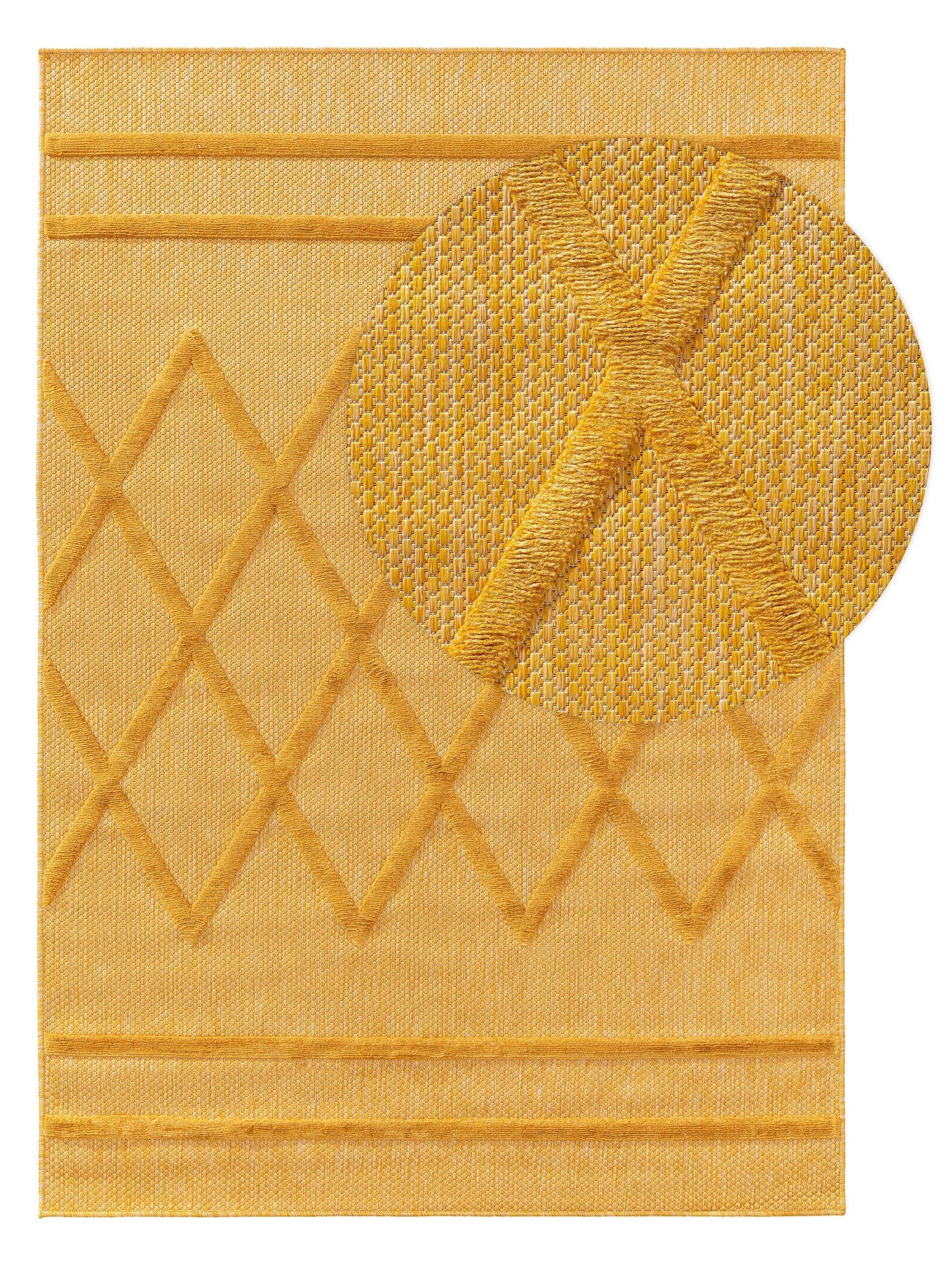 Benuta Tapis d'extérieur & intérieur Bonte Jaune  