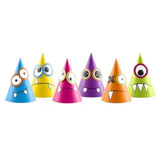 PartyDeco  PartyDeco Monsterkappen, Mix, 16cm 