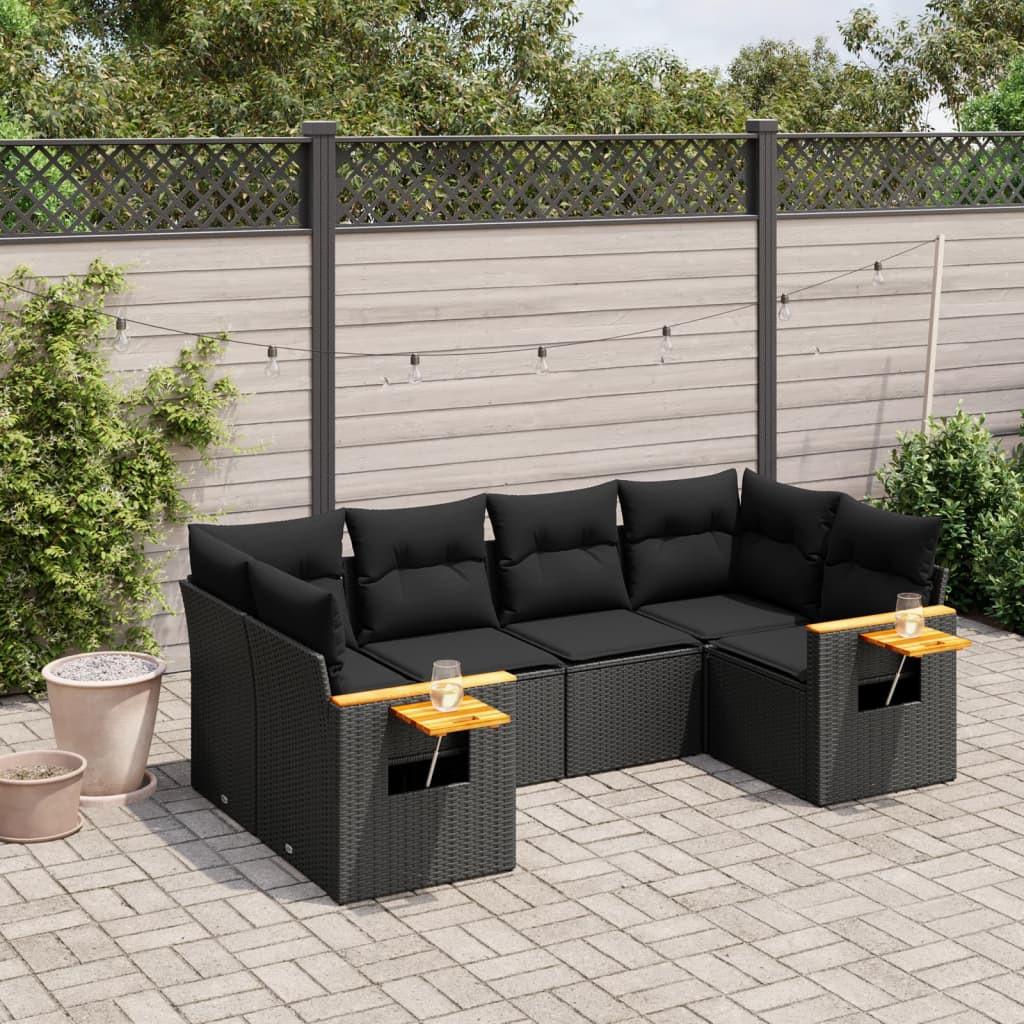 VidaXL set divano da giardino Polirattan  