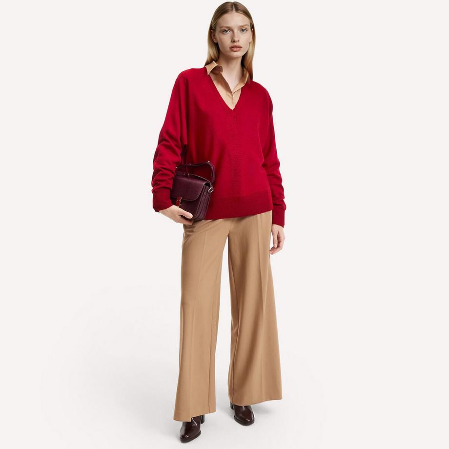 La Redoute Collections Feinstrick V-Ausschnitt Pullover  