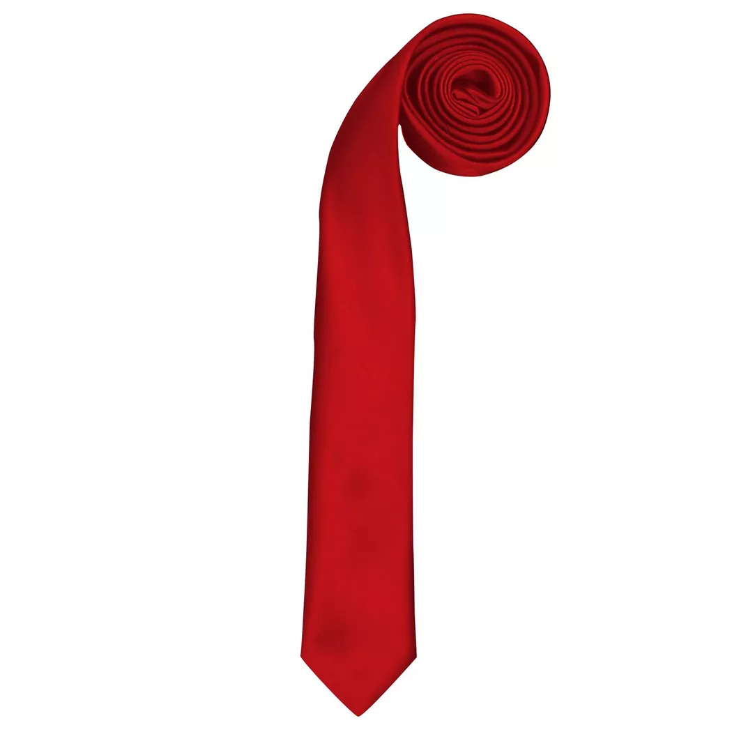 PREMIER - Krawatte, schmal, für Herren, Rot Bunt, One Size