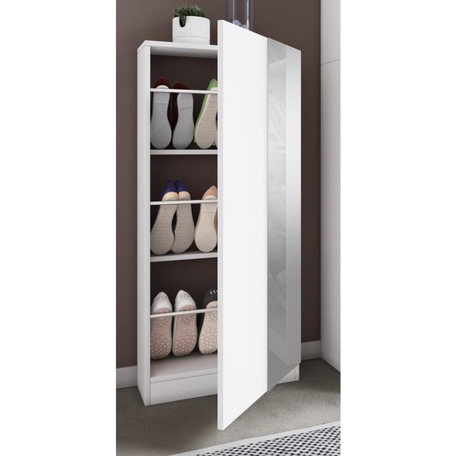 VCM Holz Schuhschrank Schuhkommode Schuhregal Schuhständer Fulisa L Spiegel  