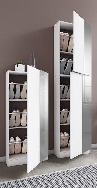 VCM Holz Schuhschrank Schuhkommode Schuhregal Schuhständer Fulisa L Spiegel  