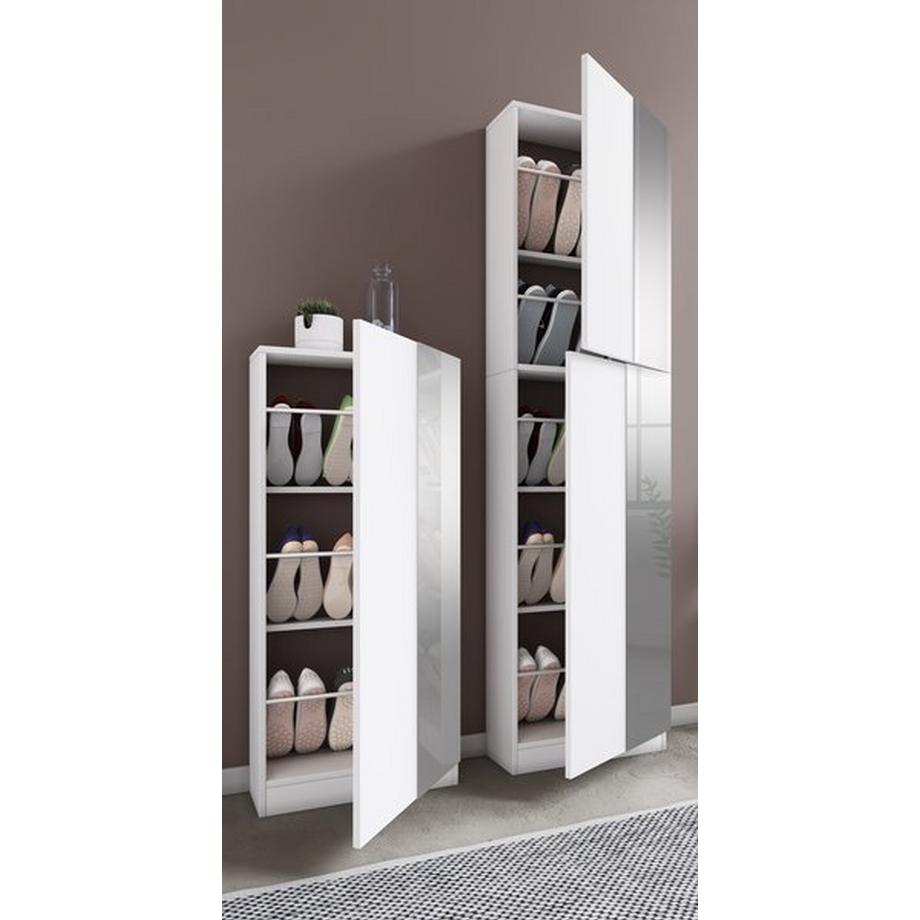 VCM Holz Schuhschrank Schuhkommode Schuhregal Schuhständer Fulisa L Spiegel  