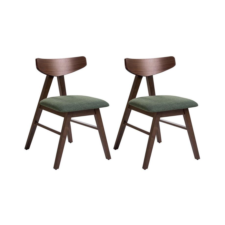 Set di 2 sedie da pranzo en Legno di caucciù  LACOTA
