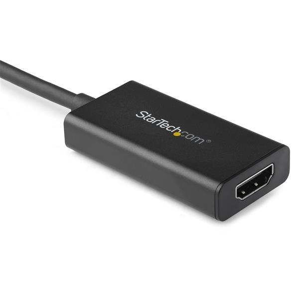 STARTECH.COM  StarTech.com Adattatore DisplayPort a HDMI 4K 60Hz - Convertitore video attivo da DP 1.4 a HDMI 2.0 - Dongle/Cavo adattatore per Monitor/TV/Display HDMI - Connettore DP a scatto 