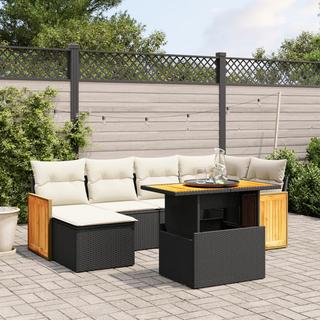 VidaXL set divano da giardino Polirattan  