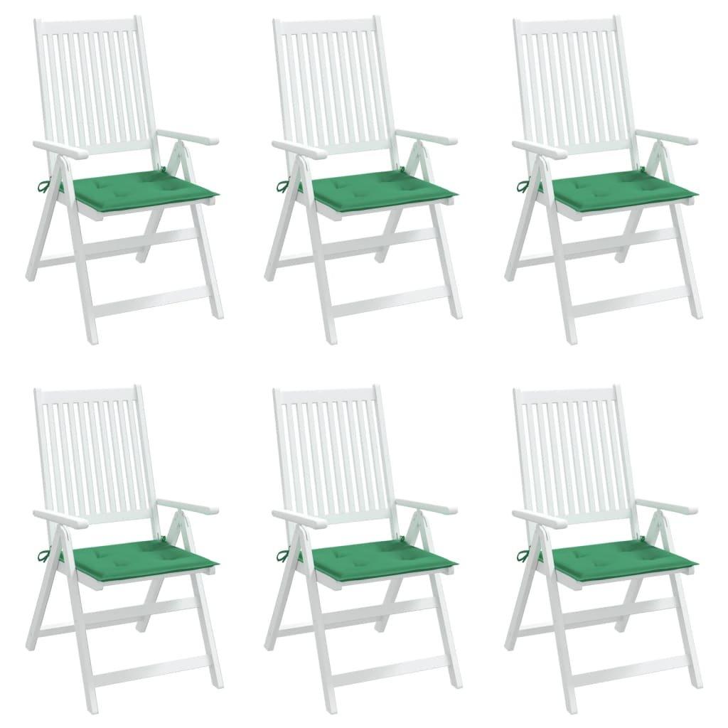 VidaXL Coussins de chaise de jardin 6 pcs  tissu tissu  