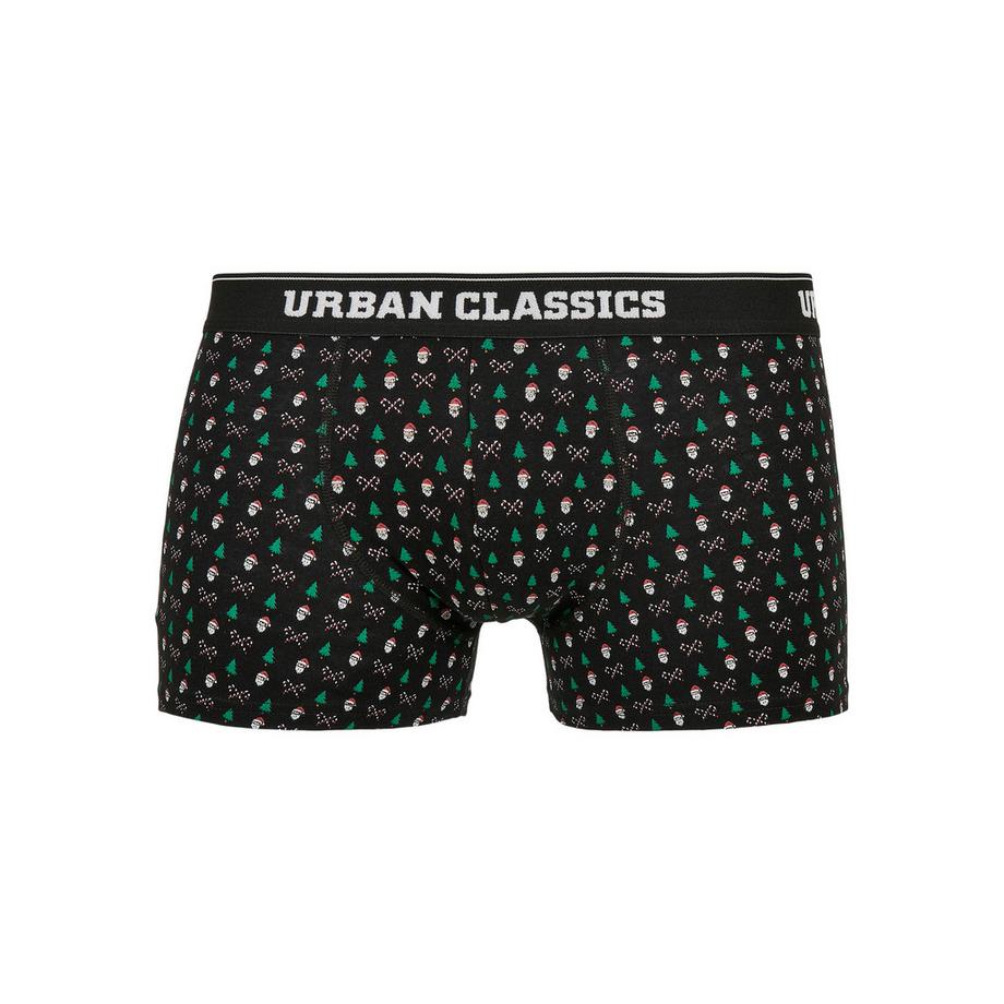 URBAN CLASSICS Organic Christmas Boxershorts 3er Set  