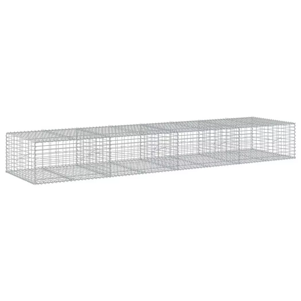 VidaXL - Panier gabion fer, One Size, Argent