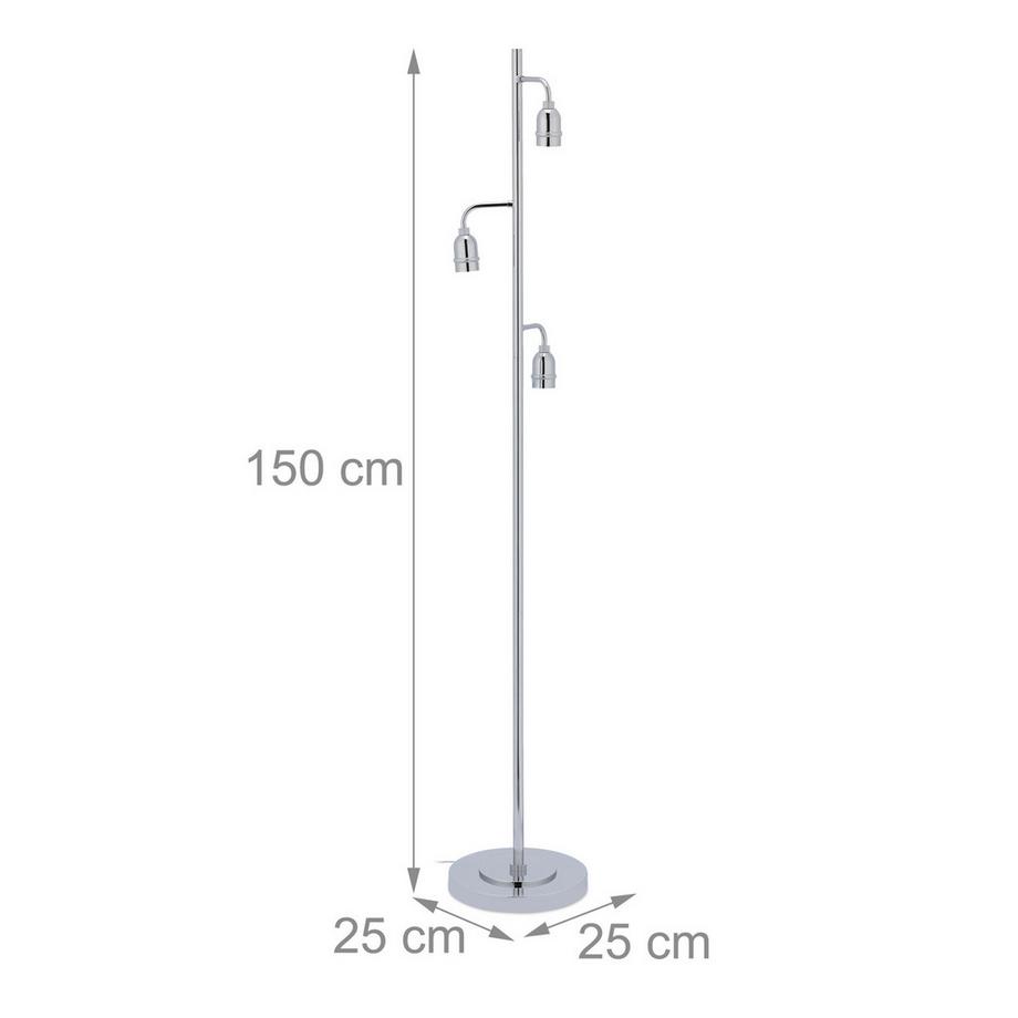 B2X Lampadaire argenté  