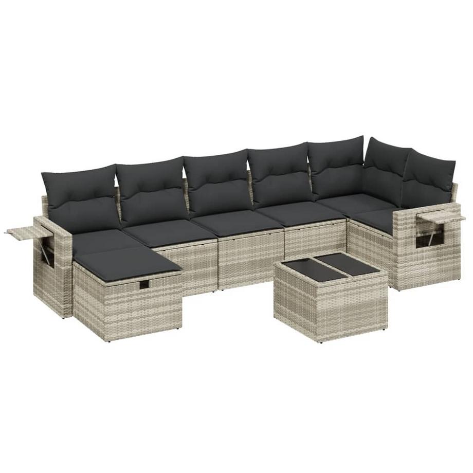 set divano da giardino Polirattan