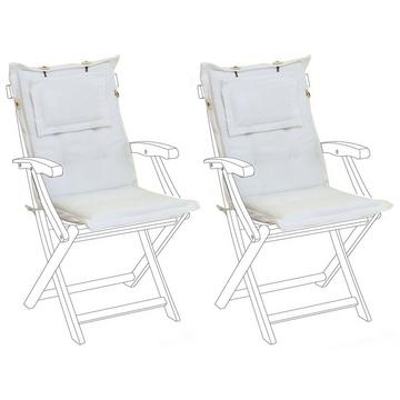 Lot de 2 coussins de jardin en Polyester Moderne MAUI