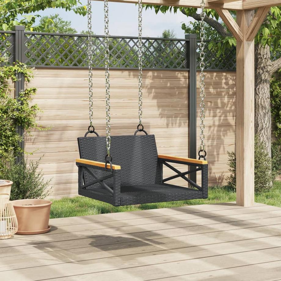 VidaXL Hängebank poly-rattan  