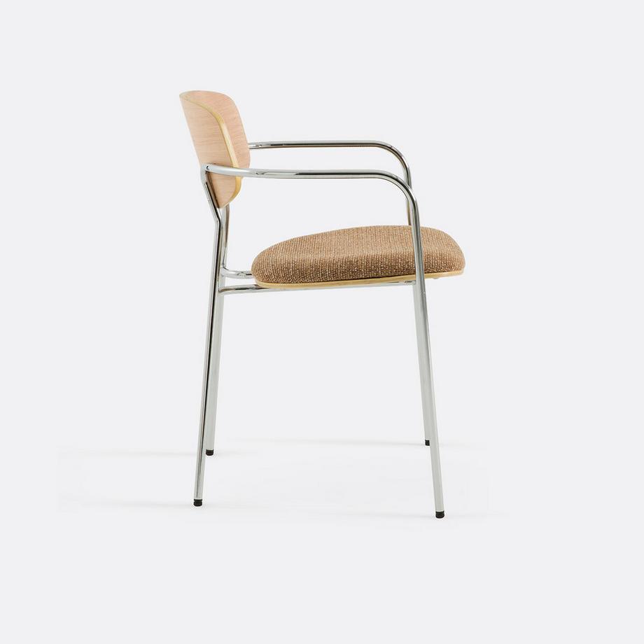 La Redoute Intérieurs Tischsessel aus Chrom und Holz  