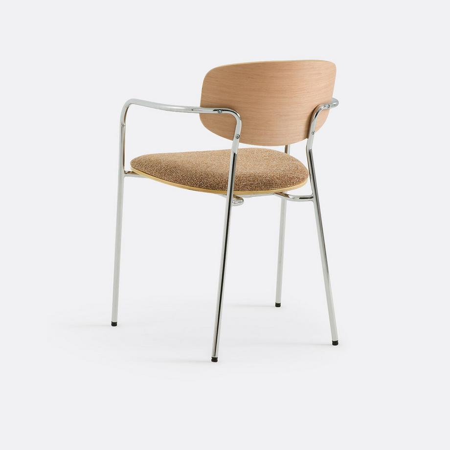 La Redoute Intérieurs Tischsessel aus Chrom und Holz  