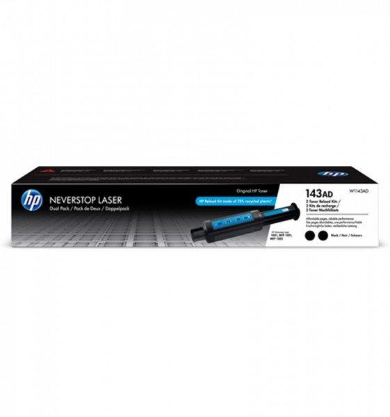 Hewlett-Packard  Kit ricarica toner nero originale Neverstop 143AD, dual-pack 