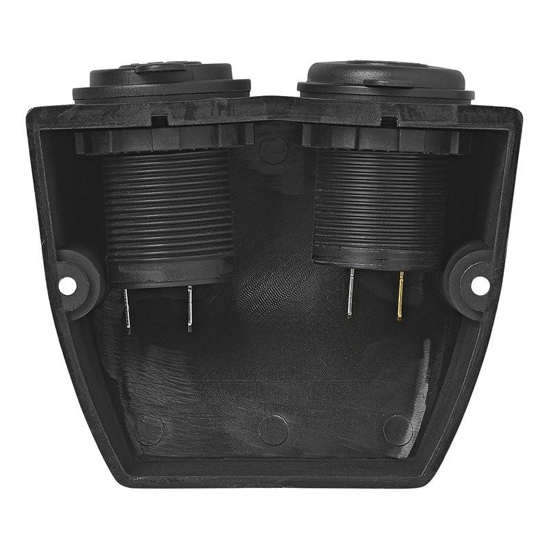 Pricenet  Kit de montage en saillie : prise 12V + chargeur rapide USB type A + C 2 voies 3A 