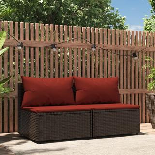 VidaXL Mittelsofa poly-rattan  