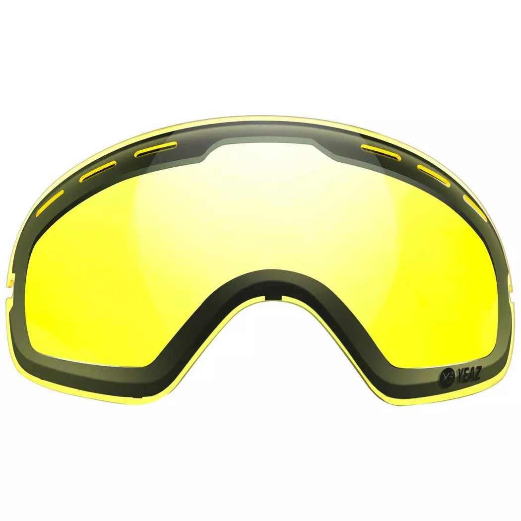 YEAZ - XTRM-SUMMIT Écran interchangeable pour masque avec monture, Jaune Bariolé