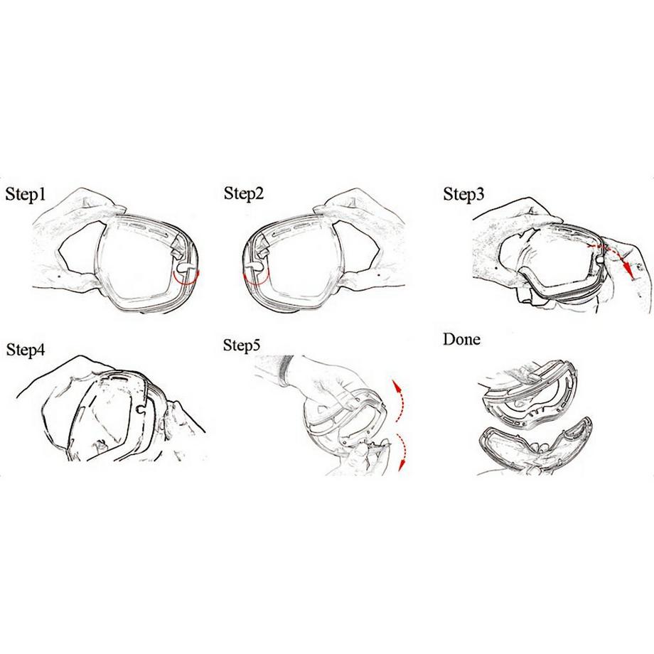 YEAZ  XTRM-SUMMIT Écran interchangeable pour masque avec monture 