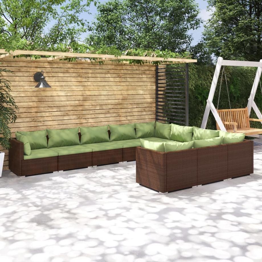 VidaXL Garten-lounge-set poly-rattan  