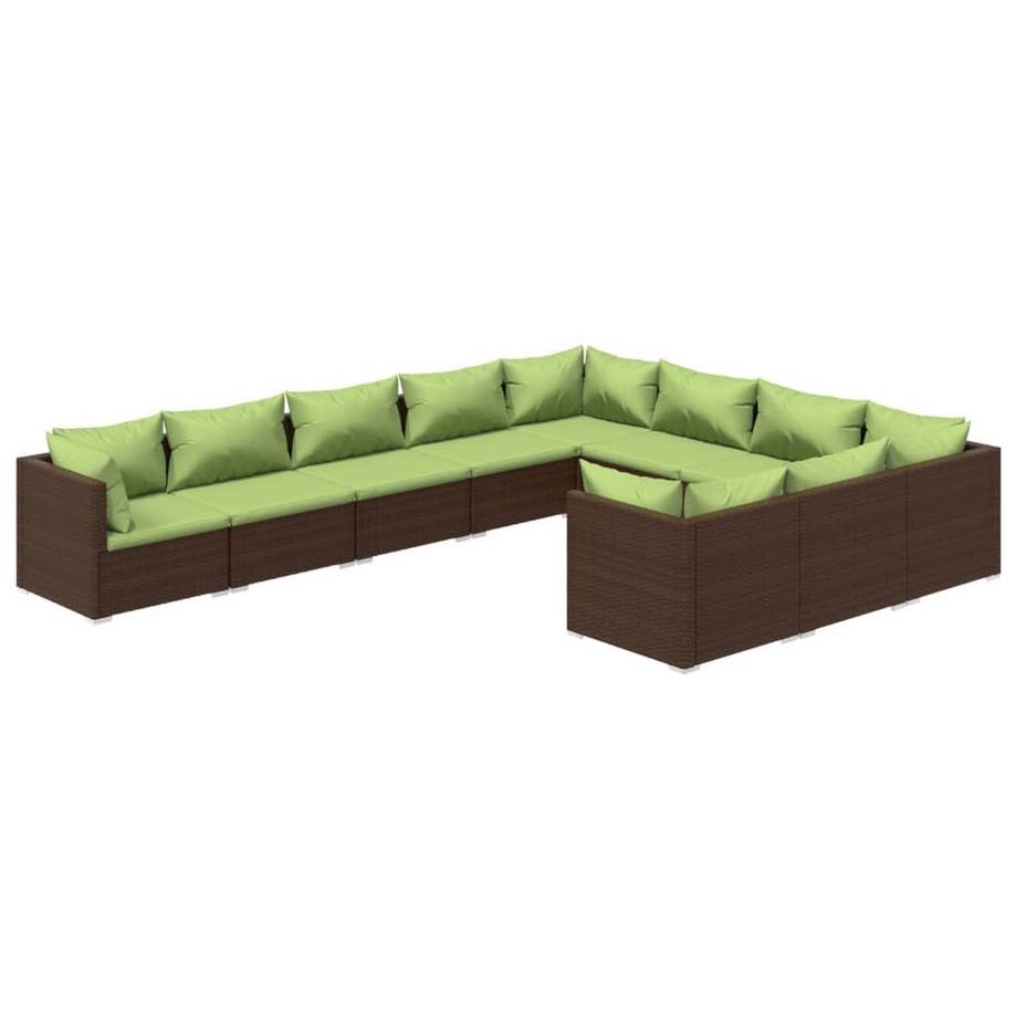 Garten-lounge-set poly-rattan