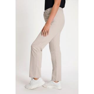 Ulla Popken  Pantaloni estivi modello Mony in tessuto piacevolmente leggero ed elasticizzato con tasche con zip 