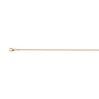 MUAU Schmuck  Collier Zopf Gelbgold 750, 1.3mm, 40cm 