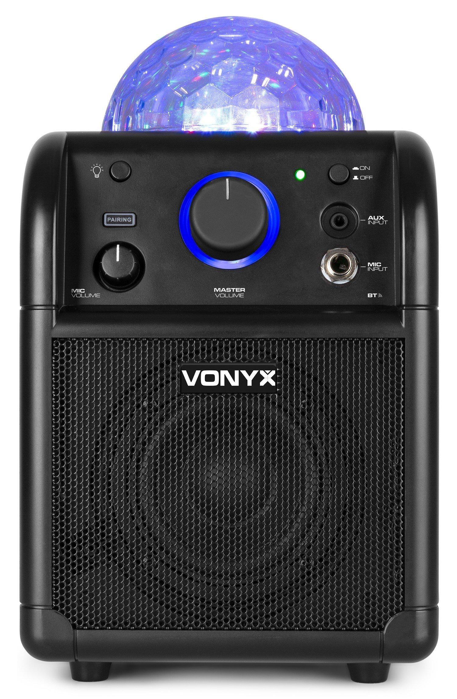 Vonyx  Lautsprecher SBS50B Karaoke Speaker Schwarz 