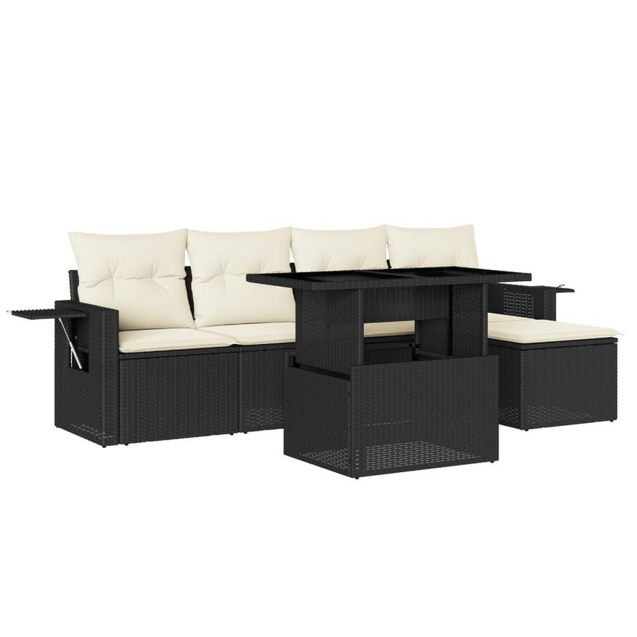 set divano da giardino Polirattan