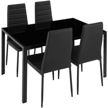 Ensemble table et 4 chaises BERLIN en acier