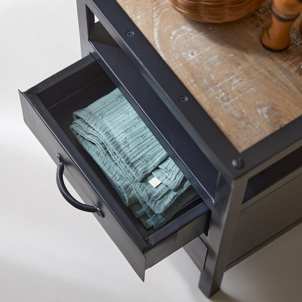 Tikamoon Comodino per bambini in metallo Industriel  