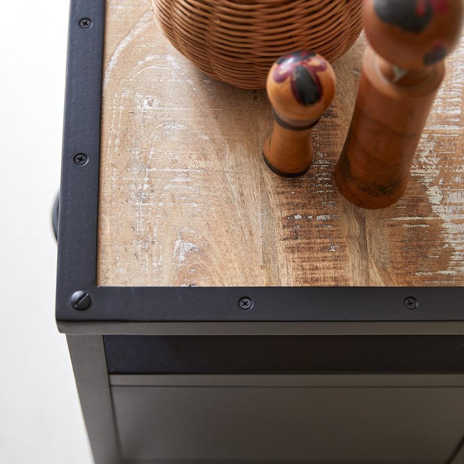 Tikamoon Comodino per bambini in metallo Industriel  