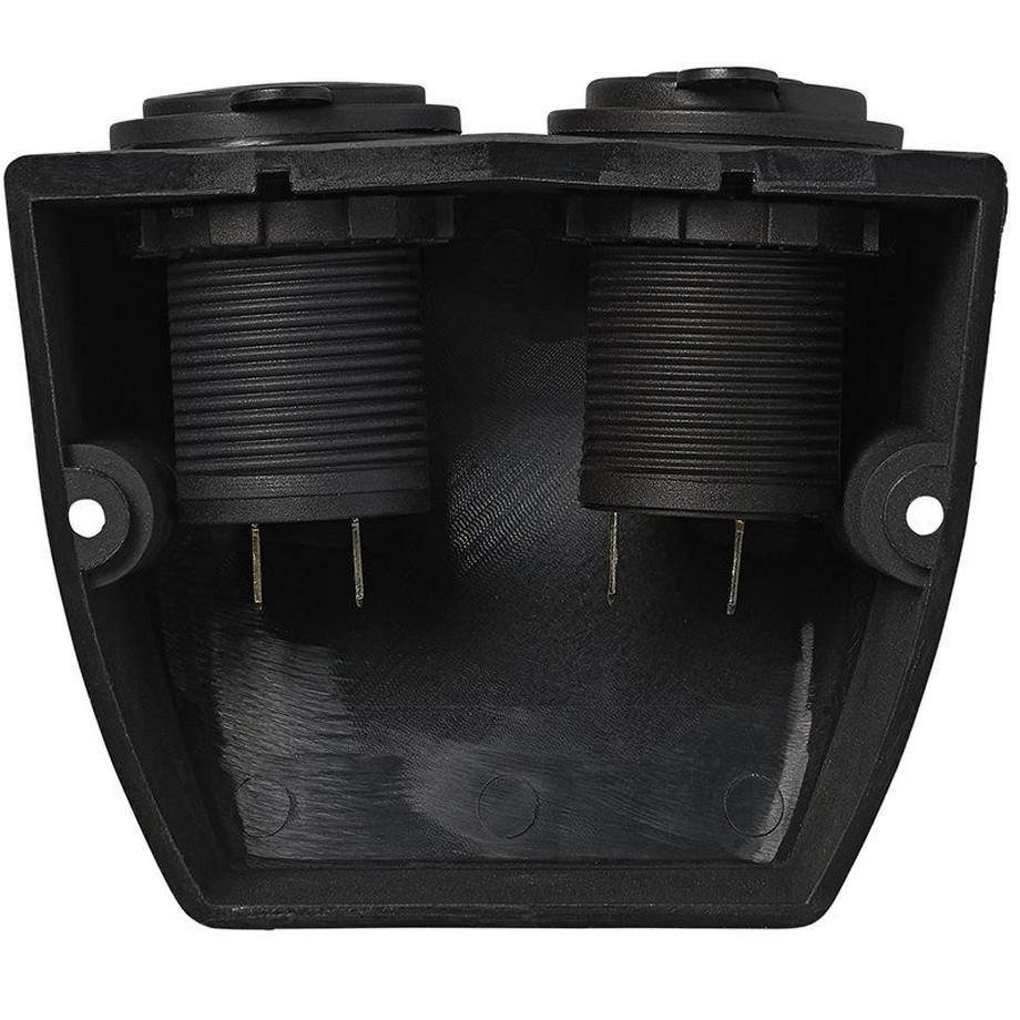 Pricenet  Aufputz-Montagesatz: DIN-Buchse + USB-Doppelanschluss Typ A 2x2100mA 