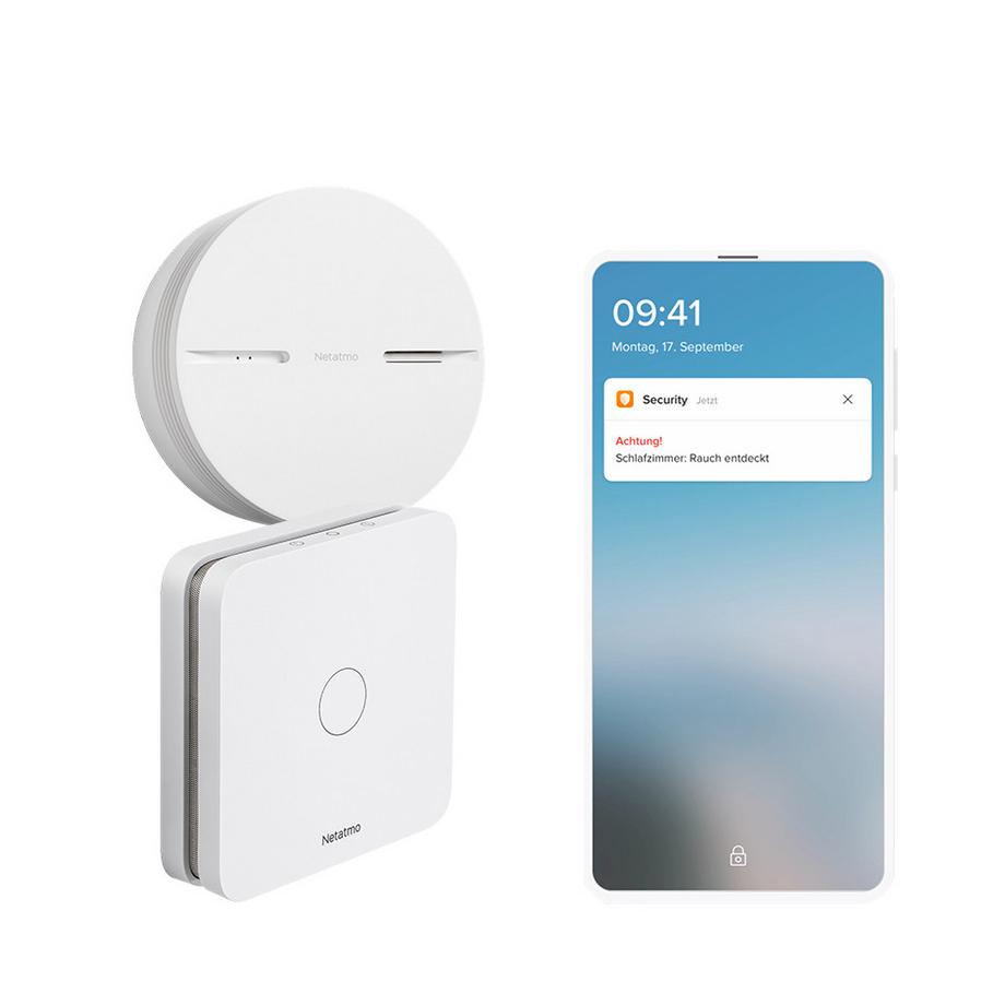 NETATMO  Smarter Rauchmelder + Kohlenmonoxidmelder 