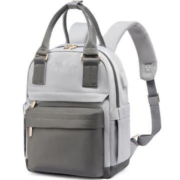 Sac à dos élégant, sac à dos de ville imperméable, sac à main 2 en 1 avec port de charge USB