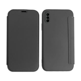 mobileup  FlipCase in Lederoptik iPhone XS Max - Black 