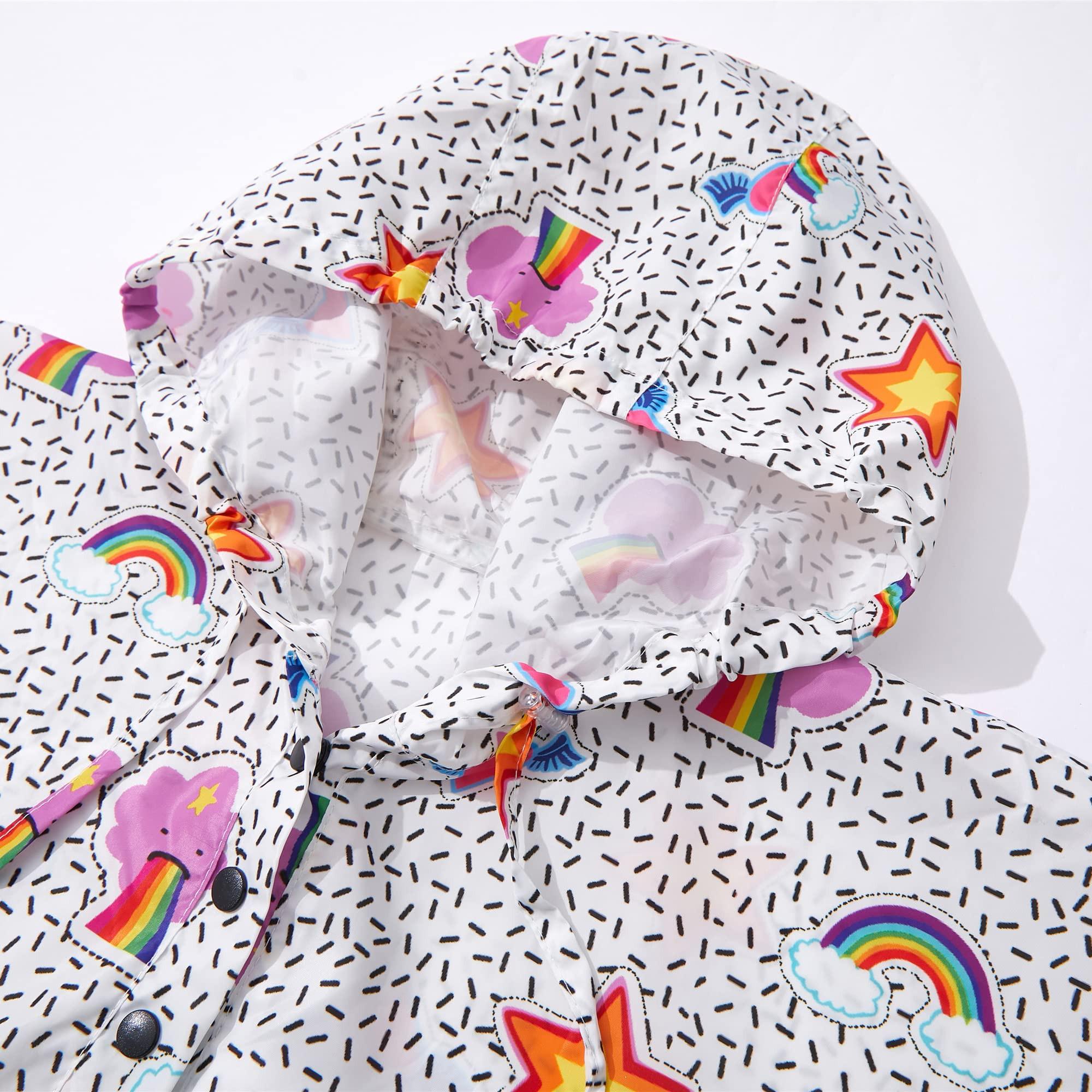 Alopini Imperméable Enfant Poncho de Pluie  