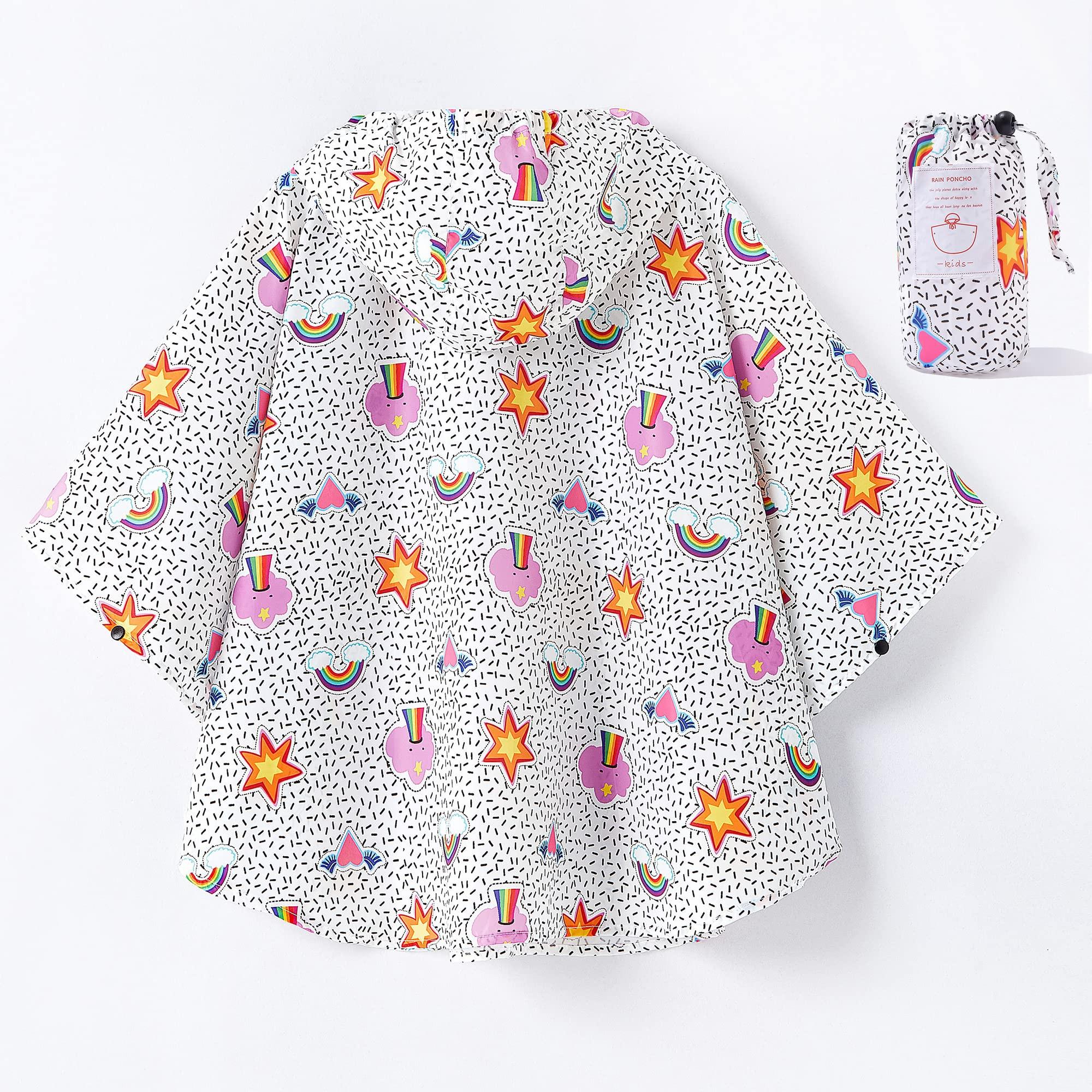 Alopini Imperméable Enfant Poncho de Pluie  