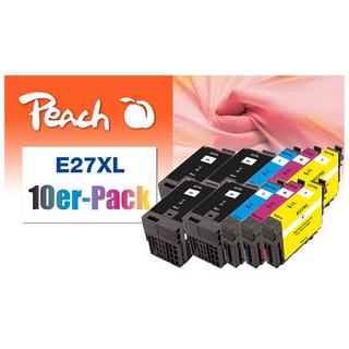 Peach  PI200-717 cartouche d'encre 10 pièce(s) Compatible Rendement élevé (XL) Noir, Cyan, Magenta, Jaune 